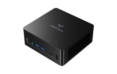 Minisforum UM760 Slim černé barebone mini PC s procesorem AMD Ryzen 5 7640HS