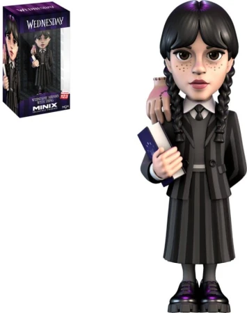 MINIX Figúrka zberateľská Wednesday Addams s rukou filmovej postavy Netflix MINIX Figúrka zberateľská Wednesday Addams s rukou filmovej postavy Netflix