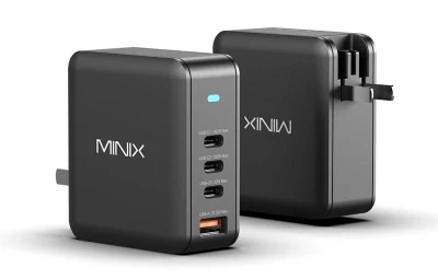 Minix P165 černá GaN nástěnná nabíječka 165 W se 3x USB-C a 1x USB-A