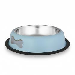 Miska nerez stabilná znak kosti svetlomodrá 0,55 l
