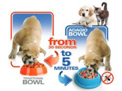 Miska proti hltání plast Adagio střední