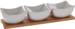 Miska servírovací sada 4díl.(1xbambus.tác 30x10cm+3xmiska porcelán 9,5x5,5cm BÍ) Miska servírovací sada 4díl.(1xbambus.tác 30x10cm+3xmiska porcelán 9,5x5,5cm BÍ)