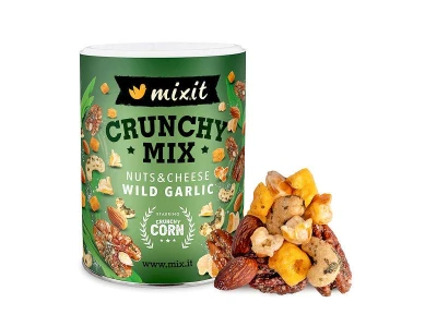 Mixit Crunchy mix Sýr, crunchy corn a oříšky s medvědím česnekem 300 g