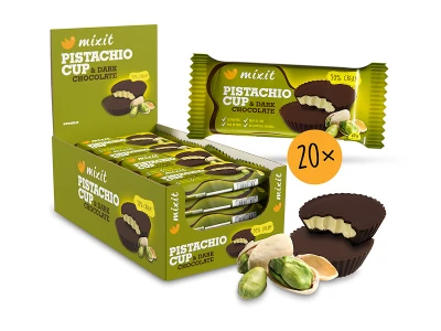 Mixit Cup Pistácie hořká čokoláda 42 g
