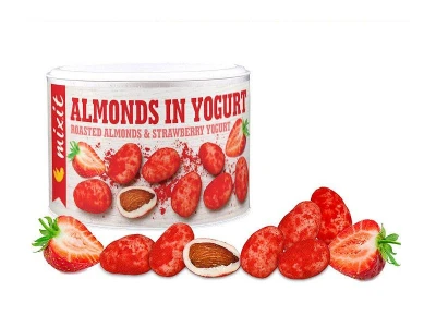 Mixit Mandle v jogurtu s jahodovým prachem 240 g
