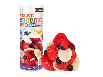 Mixit Velké křupavé ovoce - banán, jahoda, borůvka 160 g