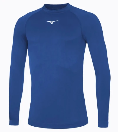 Mizuno Core královsky modré pánské funkční triko s dlouhým rukávem