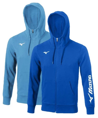 Mizuno Terry FZ modrá pánská mikina s kapucí