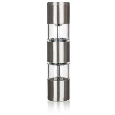 Mlýnek na koření 19x4,5cm 2 v 1 CULINARIA Duo nerez/akryl Mlýnek na koření 19x4,5cm 2 v 1 CULINARIA Duo nerez/akryl
