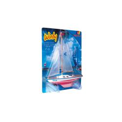 Model plachetnice pro děti WINDY 35 x 42 cm (dřevo)