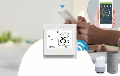 Moes BHT-002 bílý Wi-Fi LCD termostat