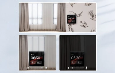 Moes CCP-TY-LN černý ovládací panel s Wi-Fi, ZigBee a 4" LCD displejem