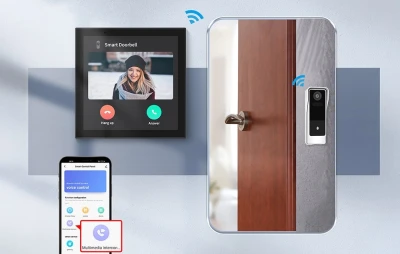 Moes CCP-TY-LN černý ovládací panel s Wi-Fi, ZigBee a 4" LCD displejem