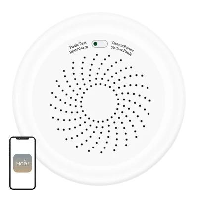 Moes ZSS-QY-GL-U bílý ZigBee senzor plynu