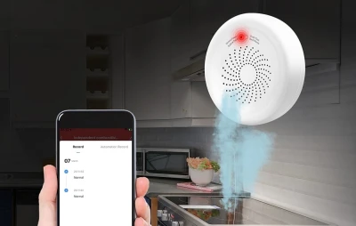 Moes ZSS-QY-GL-U bílý ZigBee senzor plynu