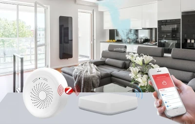Moes ZSS-QY-GL-U bílý ZigBee senzor plynu