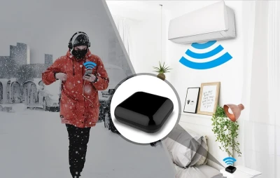 Moes UFO-R2-RF černý Wi-Fi RF IR ovladač