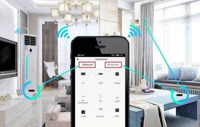 Moes UFO-R2-RF černý Wi-Fi RF IR ovladač