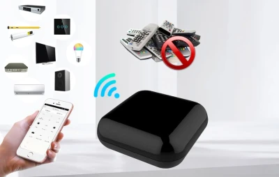 Moes UFO-R2-RF černý Wi-Fi RF IR ovladač