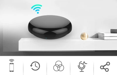Moes UFO-R6 černý Wi-Fi IR ovladač
