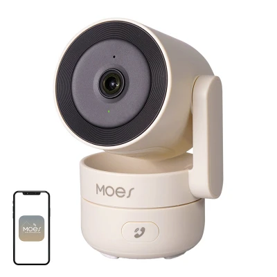 Moes WCM-P52P krémovo-černá 4MP Wi-Fi PTZ IP kamera