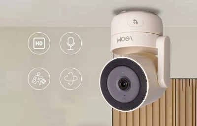 Moes WCM-P52P krémovo-černá 4MP Wi-Fi PTZ IP kamera