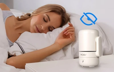 Moes WCM-P52P krémovo-černá 4MP Wi-Fi PTZ IP kamera