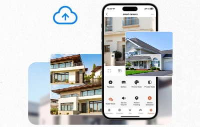 Moes WCM-Q29 8MP Wi-Fi IP kamera s dvojitým objektivem