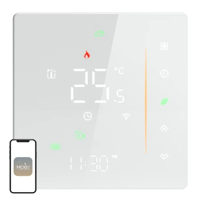Moes WHT-006-GB-WH bílý Wi-Fi termostat pro elektrické topení
