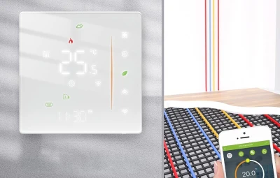 Moes WHT-006-GB-WH bílý Wi-Fi termostat pro elektrické topení