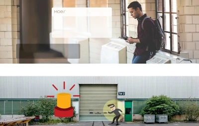 Moes WM-102 bílý Wi-Fi ovladač garážových vrat