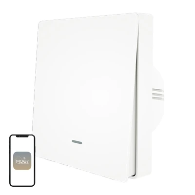 Moes ZS-B-EU1 bílý jednokanálový ZigBee světelný spínač