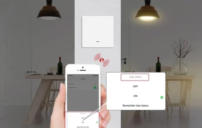 Moes ZS-B-EU1 bílý jednokanálový ZigBee světelný spínač