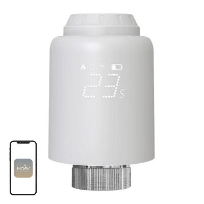 Moes ZTRV-PJ-601-MS bílá inteligentní termostatická hlavice