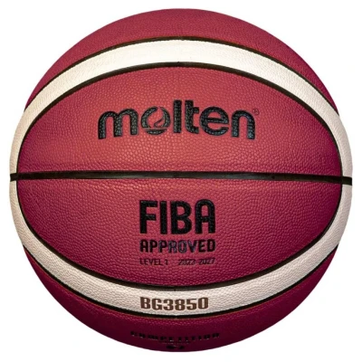 Molten B6G3850 vínovo-bílý basketbalový míč