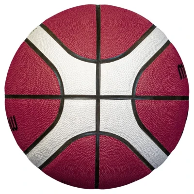 Molten B6G3850 vínovo-bílý basketbalový míč