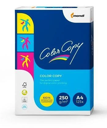 Mondi Europapier COLOR COPY - A4, 250g/m2, 1x125listů Mondi Europapier COLOR COPY - A4, 250g/m2, 1x125listů