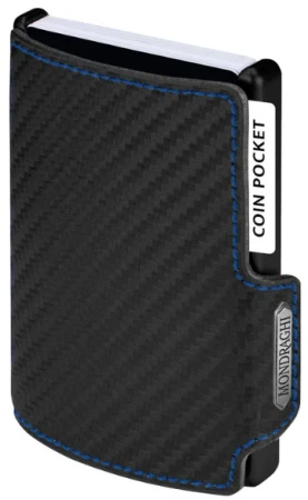 Mondraghi Racing Carbon Blue černá pánská peněženka