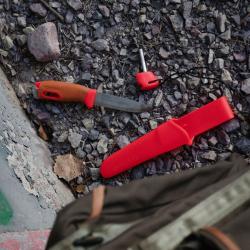 Morakniv Companion Spark Emergency (S) Hi-Vis Red/Burnt Orange