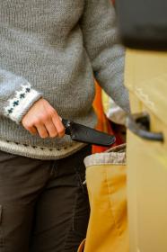 Morakniv Finn BlackBlade (S) Ash Wood Hiking Knife