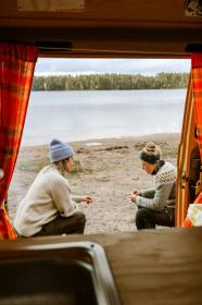 Morakniv Finn BlackBlade (S) Ash Wood Hiking Knife