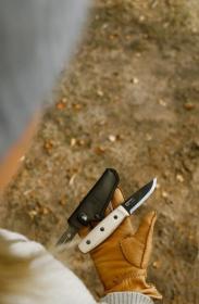 Morakniv Finn BlackBlade (S) Ash Wood Hiking Knife