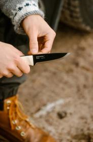 Morakniv Finn BlackBlade (S) Ash Wood Hiking Knife