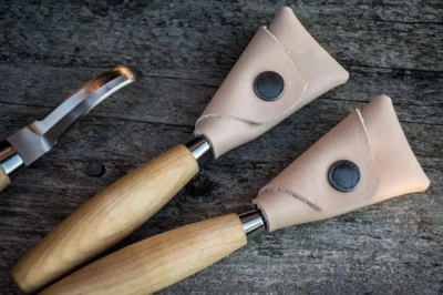 Morakniv Hook Knife 162 (S) Double Edge + Leather Sheath řezbářský nůž
