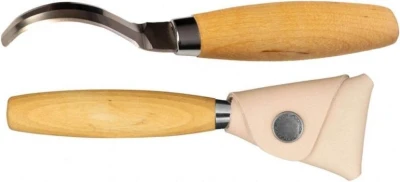 Morakniv Hook Knife 163 S Double Edge + Leather Sheath řezbářský nůž