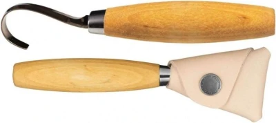 Morakniv Hook Knife 164 S pravácký řezbářský nůž s koženým pouzdrem