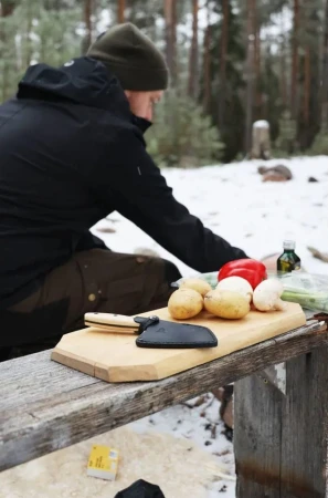 Morakniv Rombo BlackBlade (S) Ash Wood Outdoor Cooking Knife