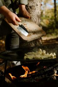 Morakniv Rombo BlackBlade (S) Ash Wood Outdoor Cooking Knife