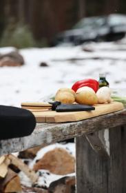 Morakniv Rombo BlackBlade (S) Ash Wood Outdoor Cooking Knife