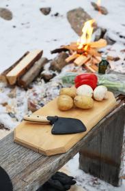 Morakniv Rombo BlackBlade (S) Ash Wood Outdoor Cooking Knife